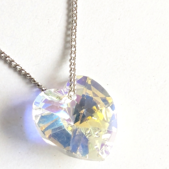 Star Crystal Asymmetrical Design Earrings ๐ Sterling Silver Artisan Designer - Picture 9 of 15